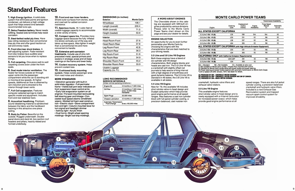 1979 Chevrolet Monte Carlo Brochure Page 7